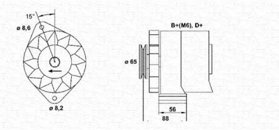 MAGNETI MARELLI 943356731010 -  Генератор
